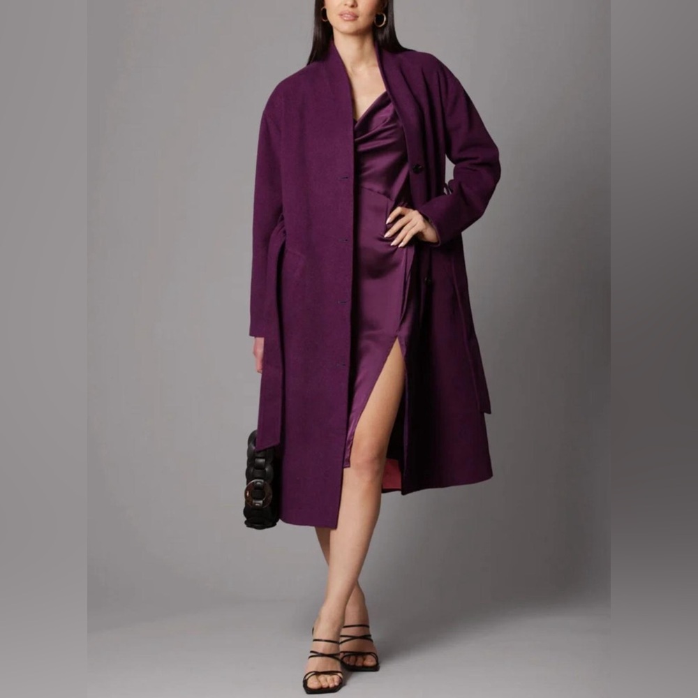 Avec Les Filles Deep Purple Coat